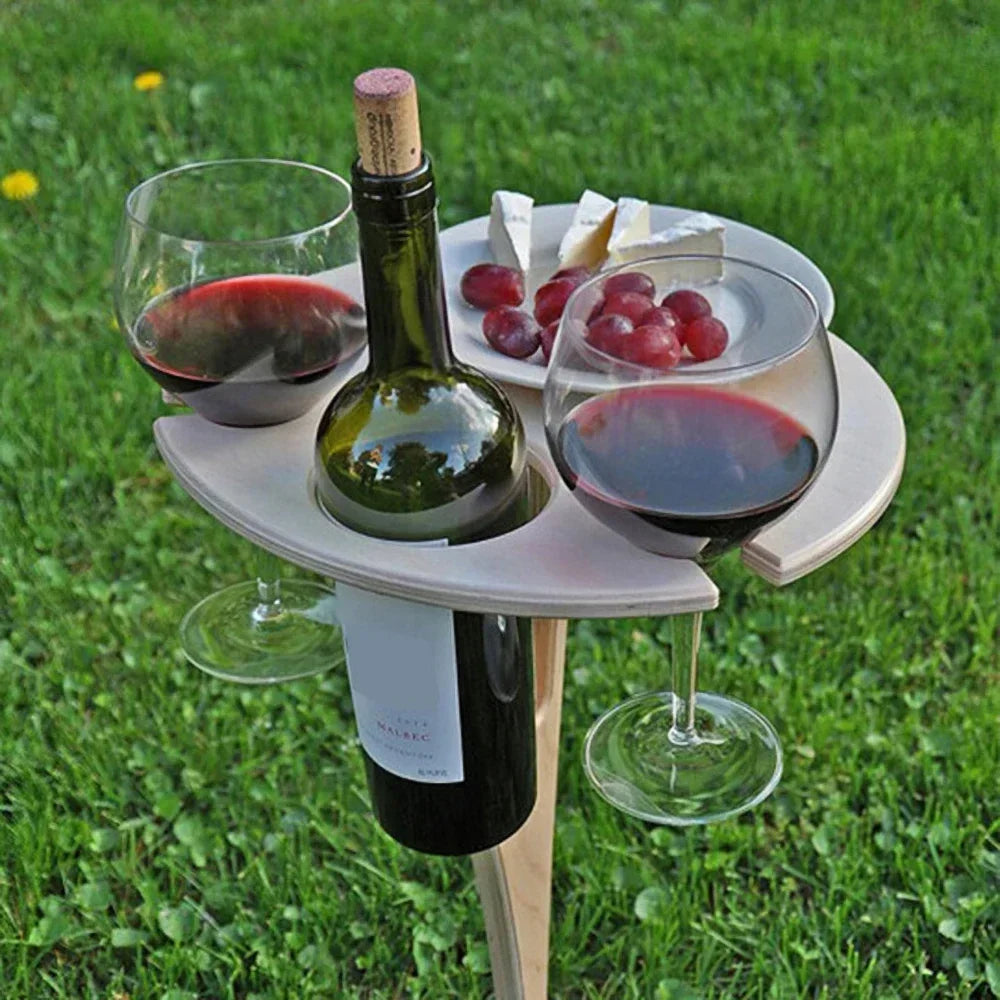 Portable Picnic Wine Table