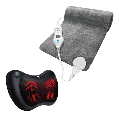Pursonic Shiatsu Massager & Heating Pad Therapy Set