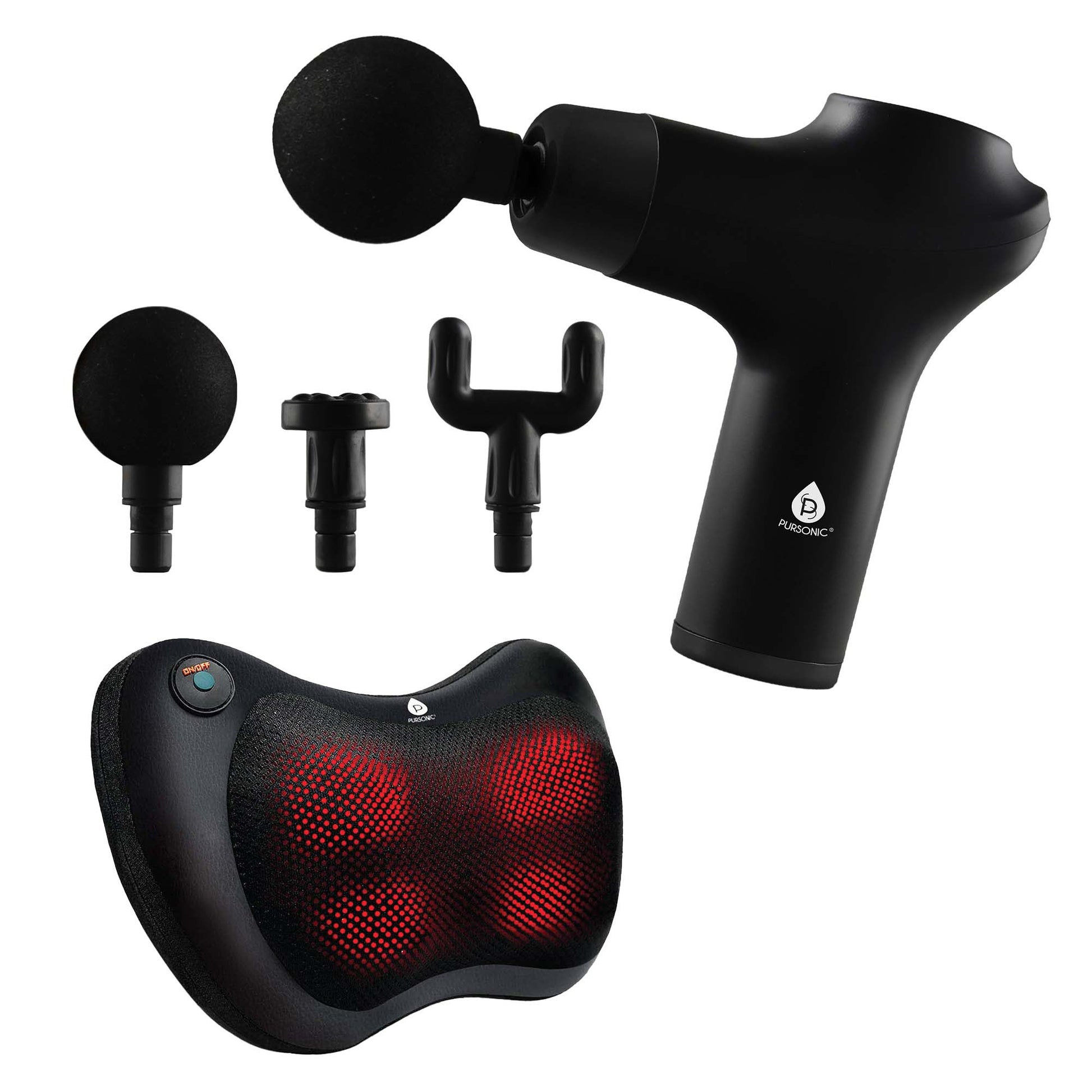 Ultimate Massage Therapy Bundle: 3-Speed Gun & Shiatsu Massager-0