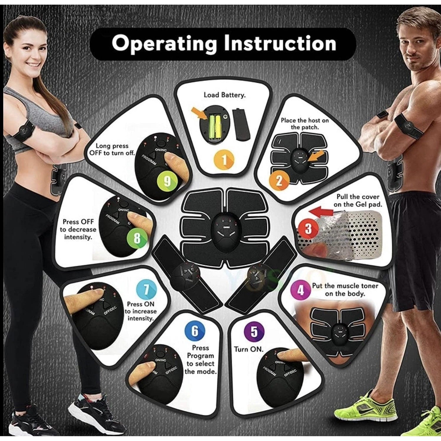 Abdominal Muscle Toner Massager-4