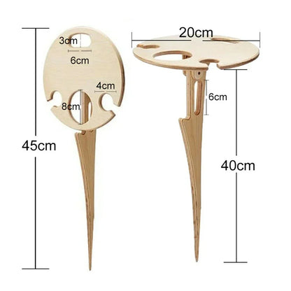 Portable Picnic Wine Table