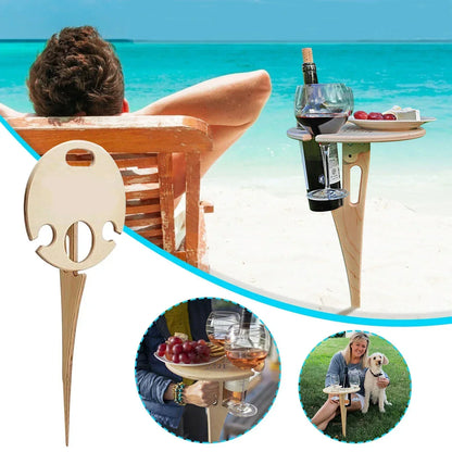 Portable Picnic Wine Table